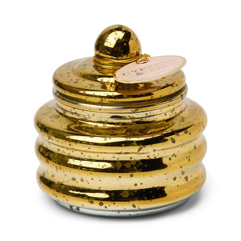 Gold Mercury Beam Glass Candle - Cypress Fir 3oz