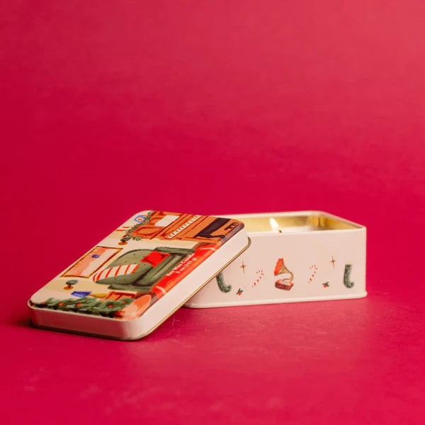 Holiday 5 oz. Candle Tin - Pomegranate Spruce