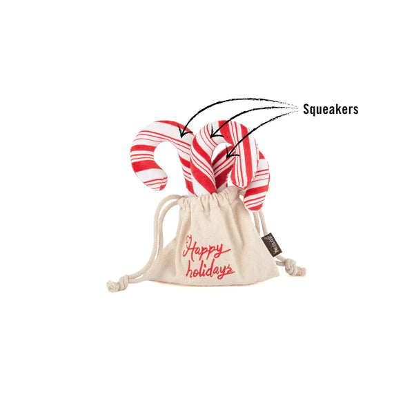 Candy Canes Dog Toy