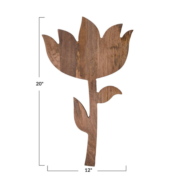 Mango Wood Flower Shaped Serving Board
