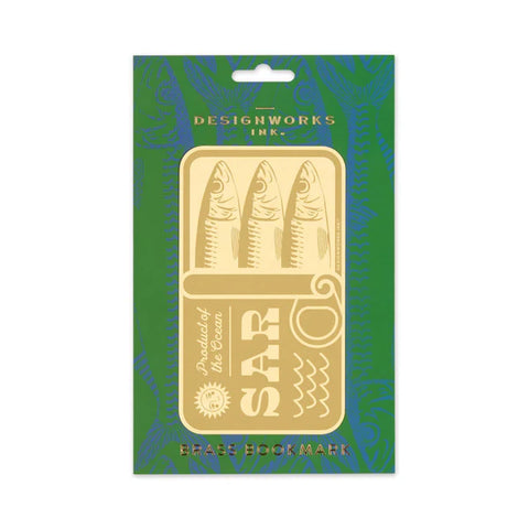 Brass Bookmark - Sardines