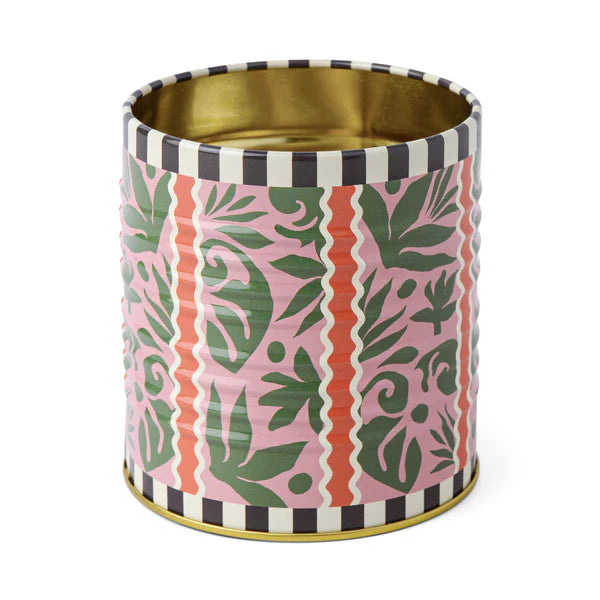 A Dopo black and white storage tin