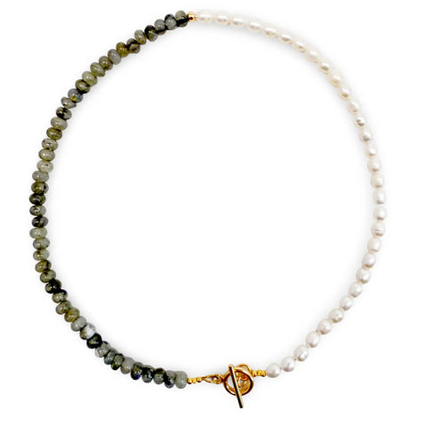 Harmony Gemstone Necklace - Pearl & Agate