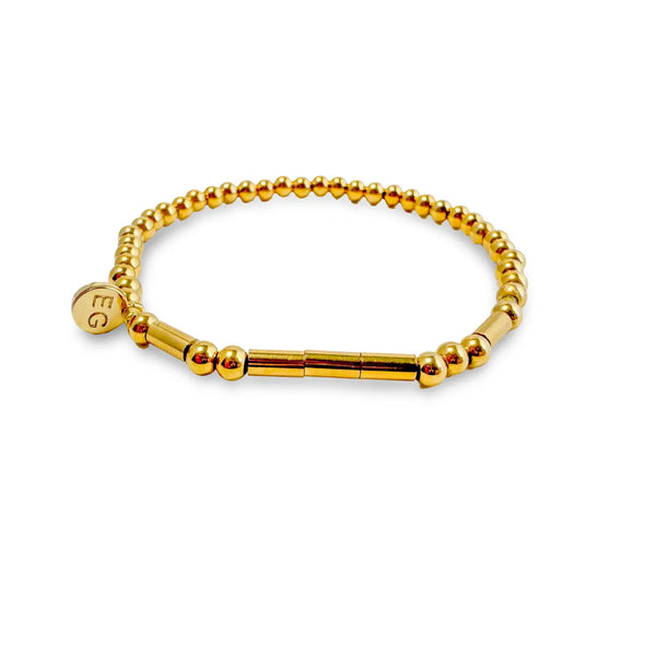 Pearl & Gold Morse Code Bracelet - Love