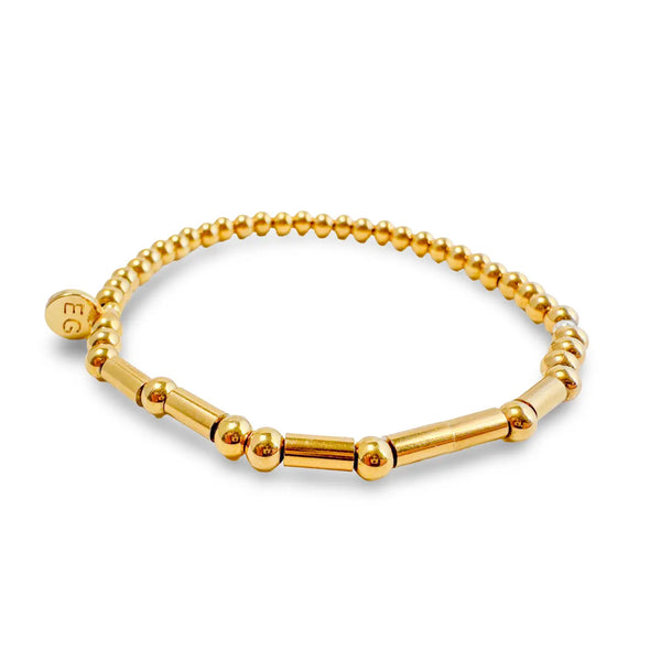 Gold Morse Code Bracelet - Strength