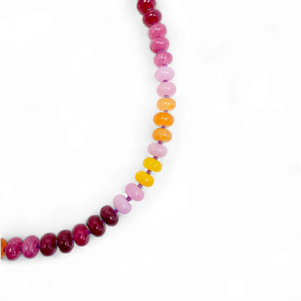 Bold Gemstone Necklace - Sunset