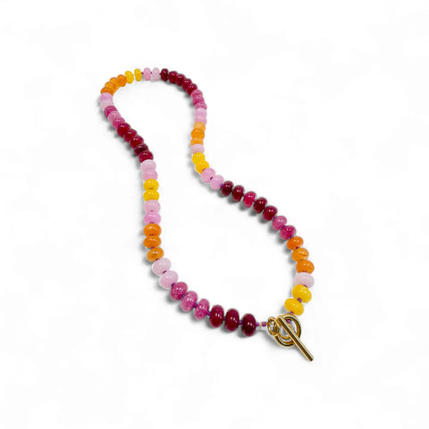 Bold Gemstone Necklace - Sunset