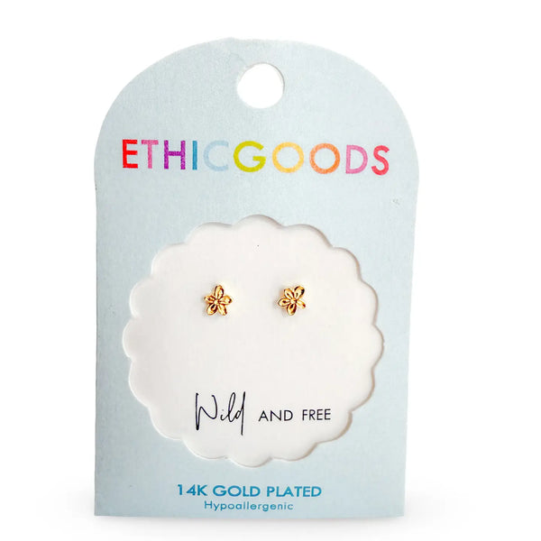 Wildflower Tiny Stud Earrings