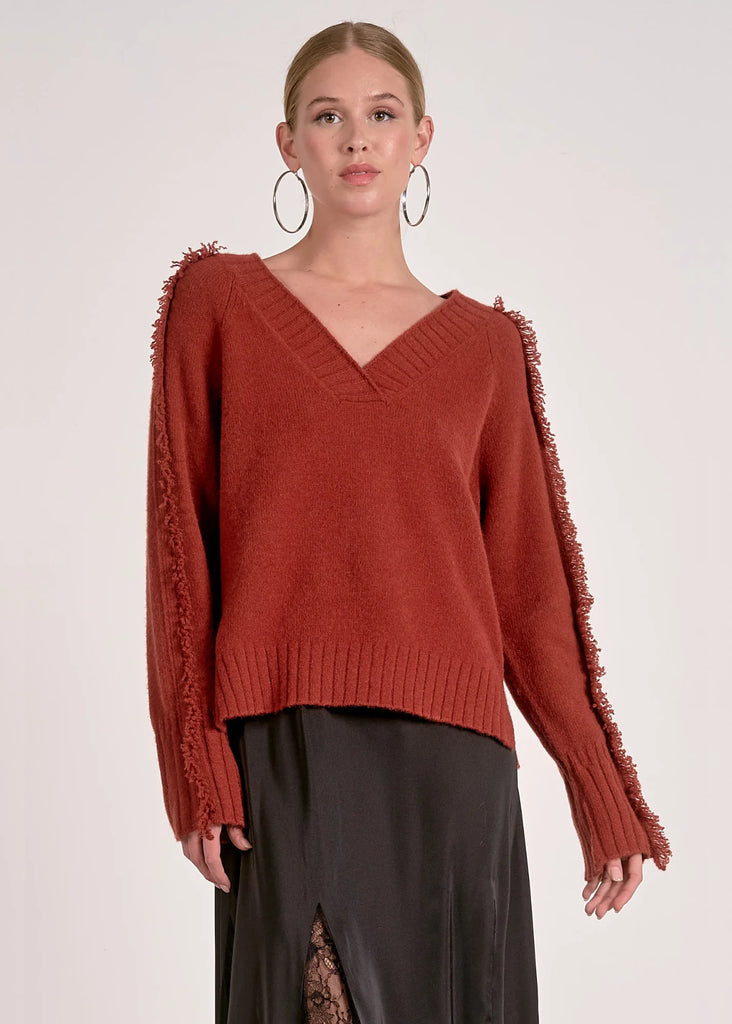 Madi Sweater -- Terracotta