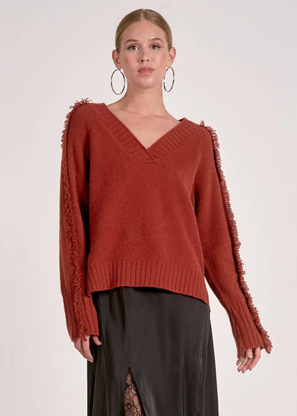 Madi Sweater -- Terracotta