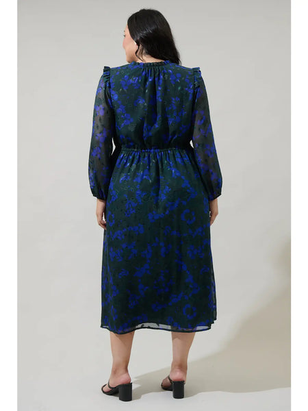Ella Dress -- Emerald Blue