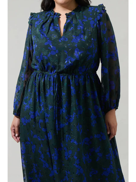 Ella Dress -- Emerald Blue