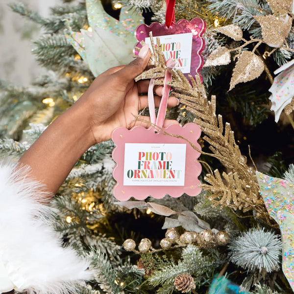 Frame Ornament -  Light Pink