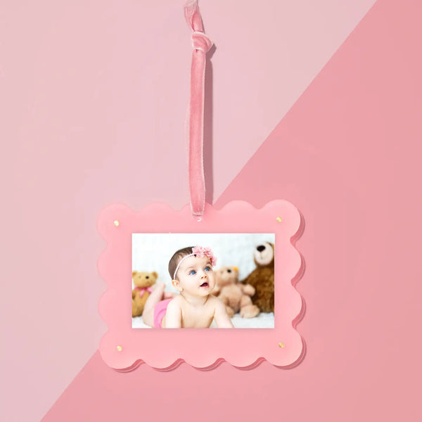 Frame Ornament -  Light Pink