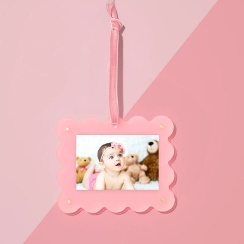 Frame Ornament -  Light Pink