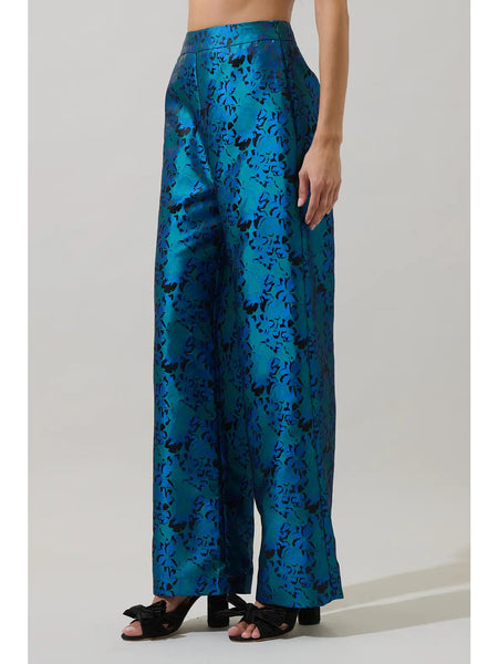 Farrah Pants -- Green Blue