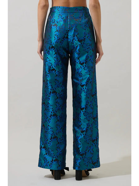 Farrah Pants -- Green Blue