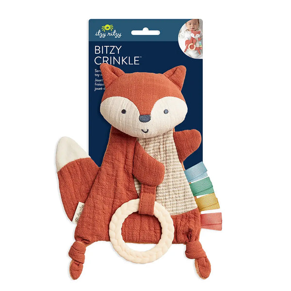Bitzy Crinkle Fox Teether