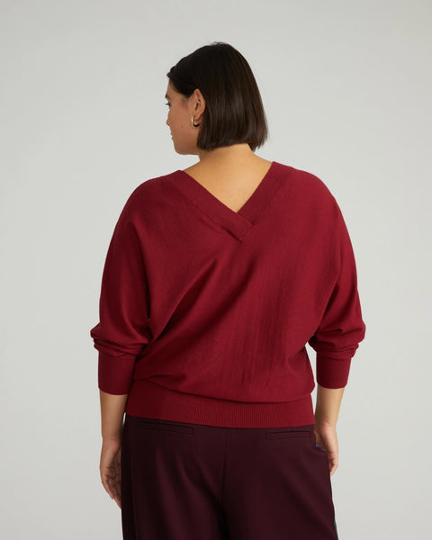 Frances Sweater -- Garnet