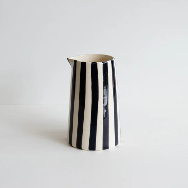 Graphite Candy Stripe Pitcher