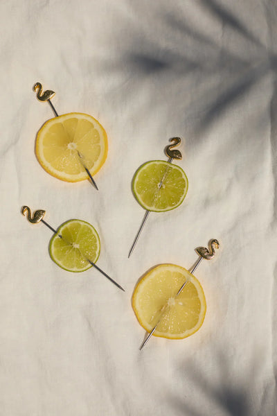 Lily Flamingo Cocktail Picks