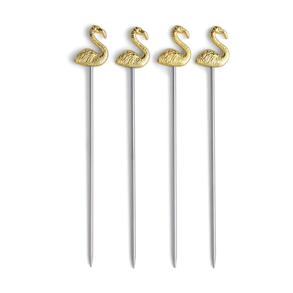 Lily Flamingo Cocktail Picks