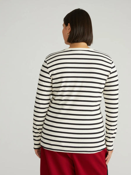 Lena Top -- Black Stripe
