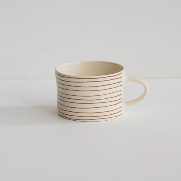 Latte Horizontal Stripe Mug