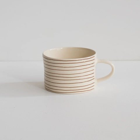 Latte Horizontal Stripe Mug