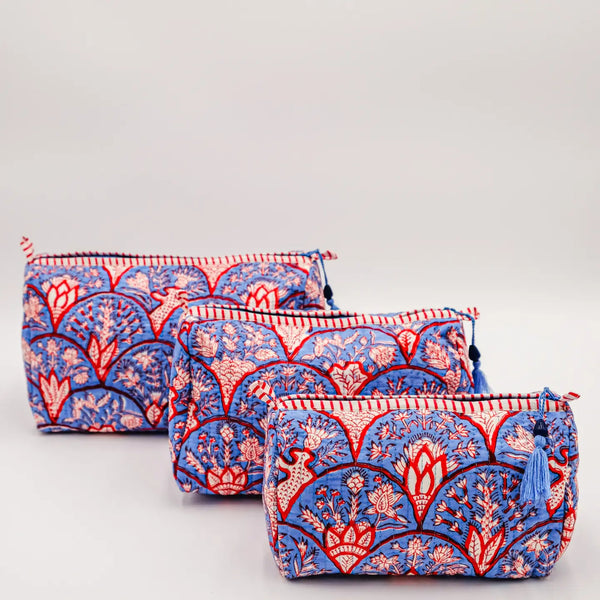 Small Toiletry Bag - Blue Arch