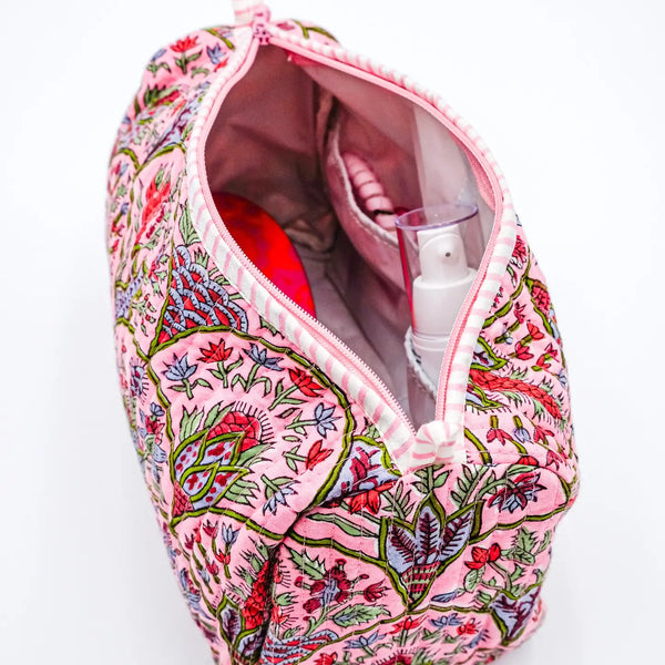 Small Toiletry Bag - Pink Arch