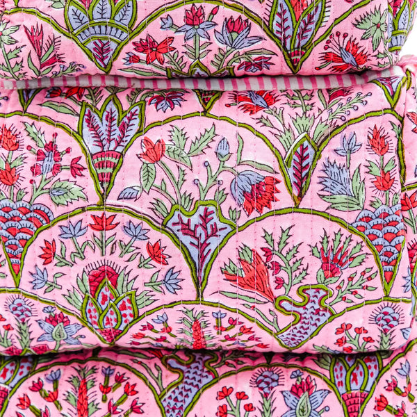 Small Toiletry Bag - Pink Arch