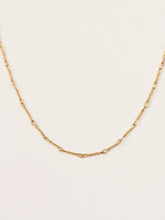 Twist Chain Necklace - Gold Vermeil