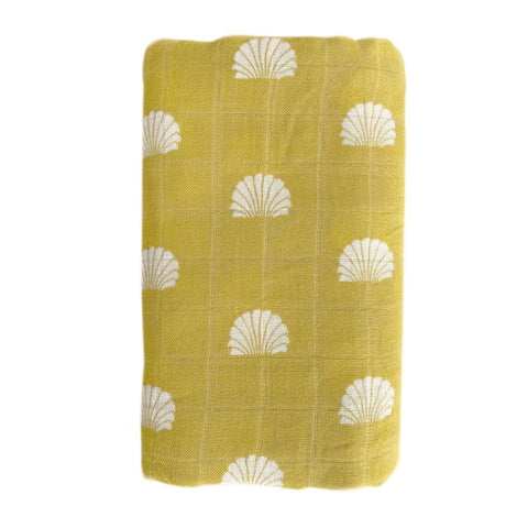 Muslin Swaddle - Pear Shell Print