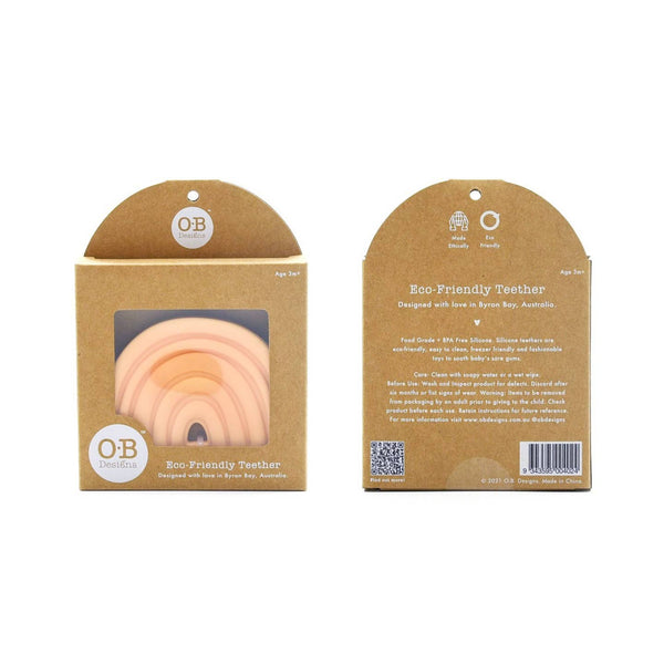 Rainbow Teether - Peach