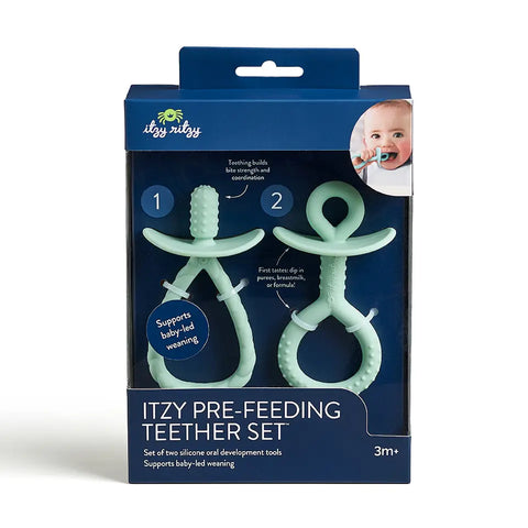 Pre-Feeding Teether Set - Sage