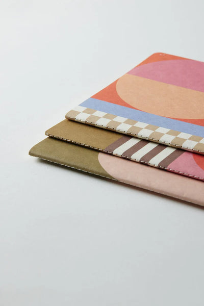 Flex Notebooks Saddle Stitch Spine - Mod Geo