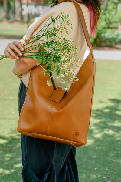 Bindle Bag - Pebbled Cognac
