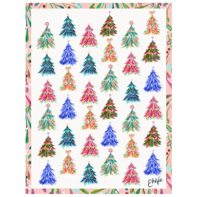 Spruce & Berries Tea Towel