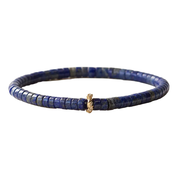 Heishi Gemstone Bracelet - Lapis Lazuli