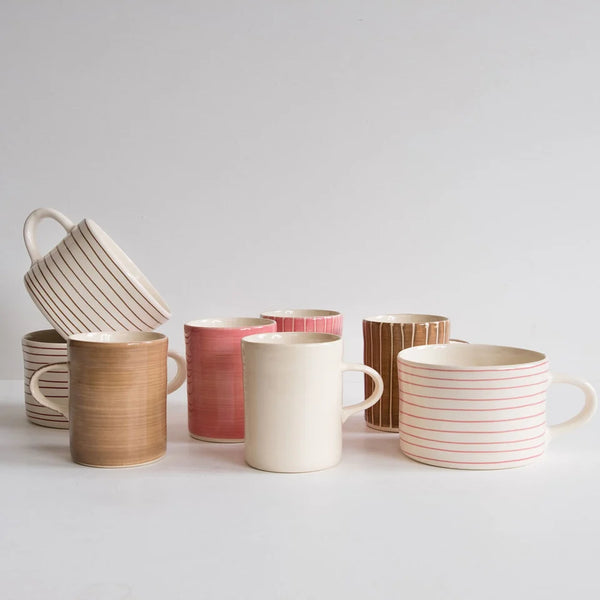 Latte Horizontal Stripe Mug