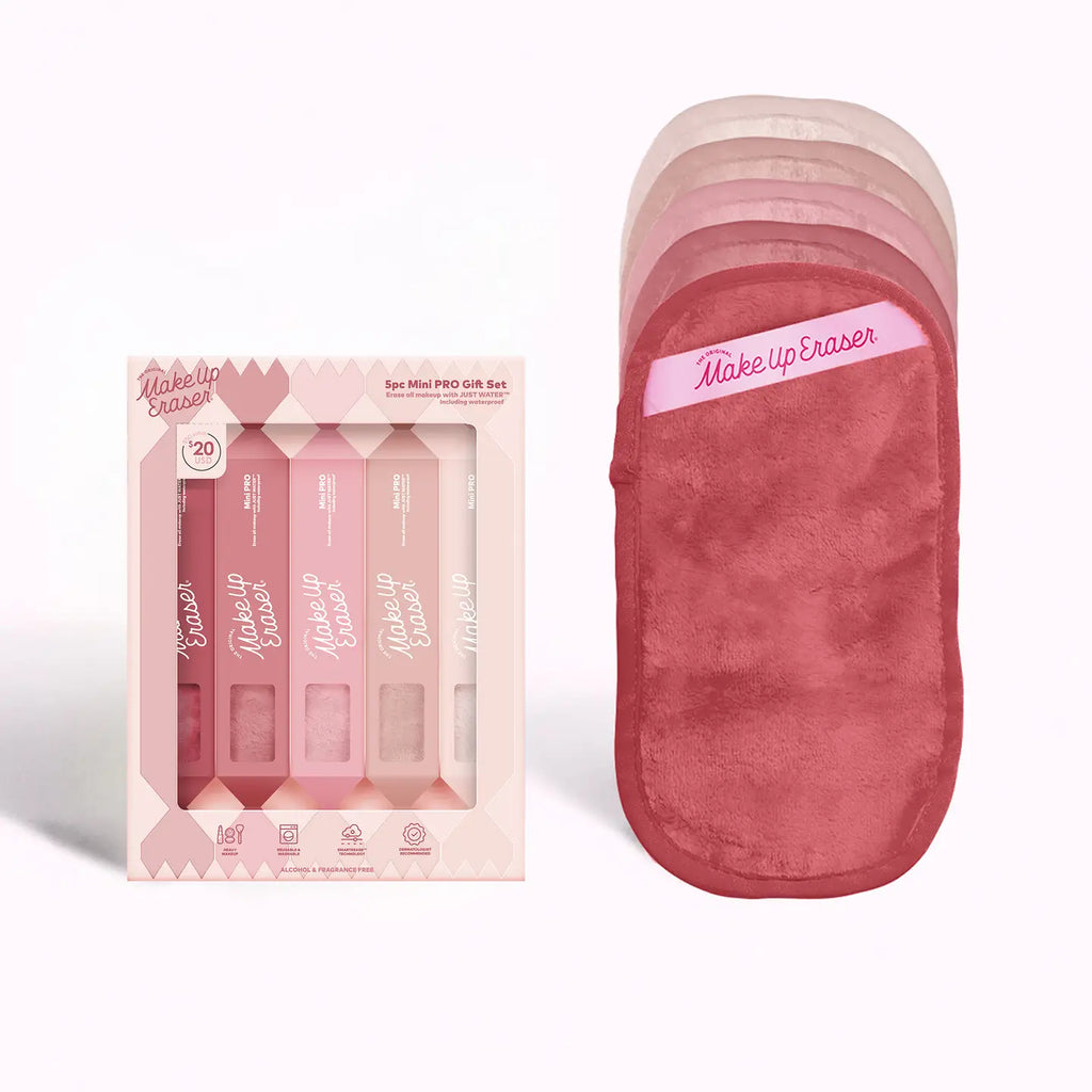 Mini Pro Makeup Eraser 5 Piece Set - Blush