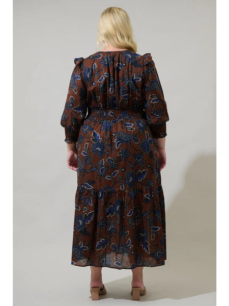 Marlina Dress -- Brown