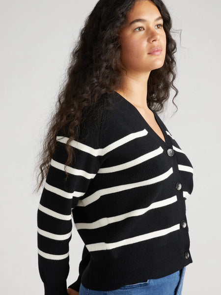 Melissa Cardigan -- Black/White