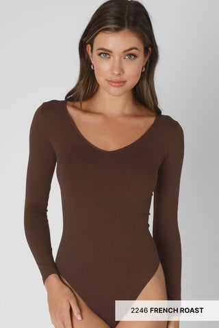 Inez Bodysuit -- Brown