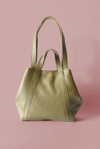 Origami Bag - Pebbled Olive
