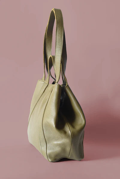Origami Bag - Pebbled Olive
