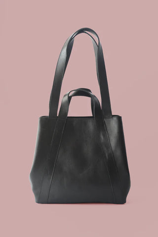 Origami Bag - Pebbled Black