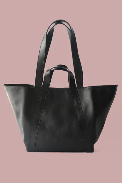 Origami Bag - Pebbled Black