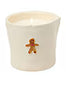 Bistro White Ceramic Candle - Gingerbread